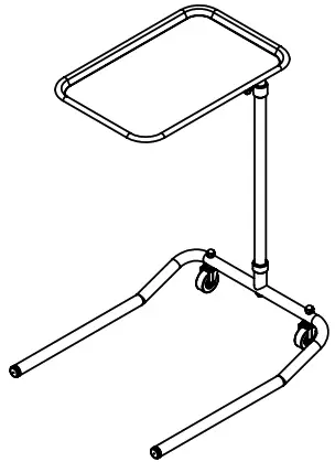 GLOBAL INDUSTRIAL B529935 Chrome Single-Post Mayo Stand