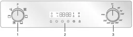 beko BBIM12300X Electric Oven - Oven Control