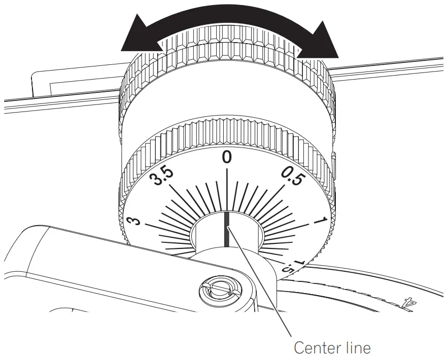 Adjusting the stylus pressure