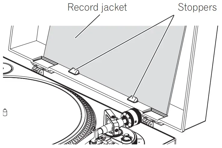 Displaying a record jacket