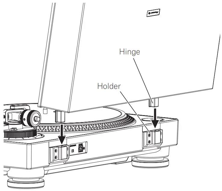 Attach the dust cover