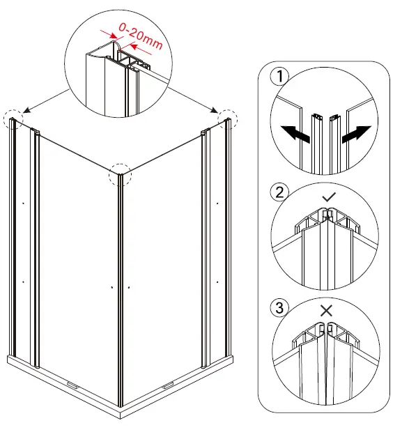 AQUABATOS-FSP204-Corner-Shower-with-Swing-Doors-FIG- (18)