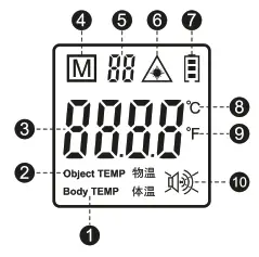 Flus DT-8806C SF-8806C Non Contact IR Thermometer - 3