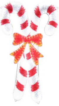 GE Holiday 82209LO 36 Inch Candy Cane Free Standing Decoration