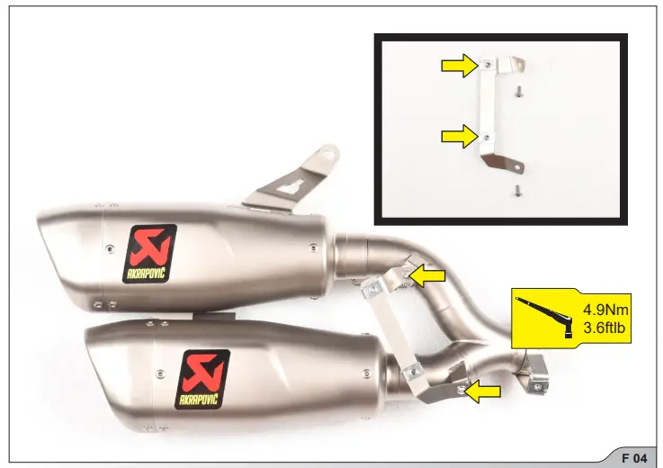 INSTALLATION OF THE AKRAPOVIČ CARBON FIBER HEAT SHIELD