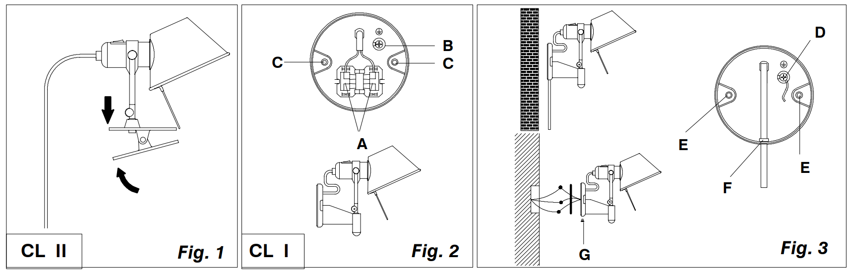 Artemide Tolomeo Classic LED Clip Spot Light - fig