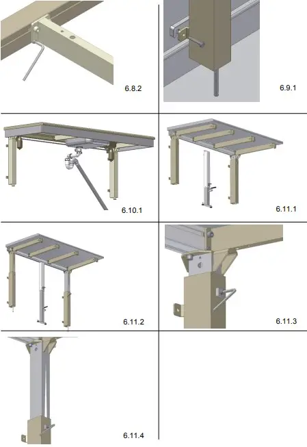 Mounting instructions, illustrations