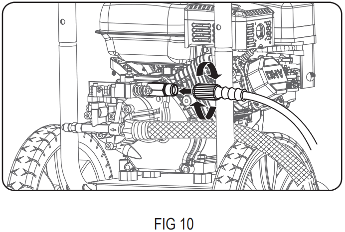 DuroMax XP2700PWS Gasoline Pressure Washer - Connect High