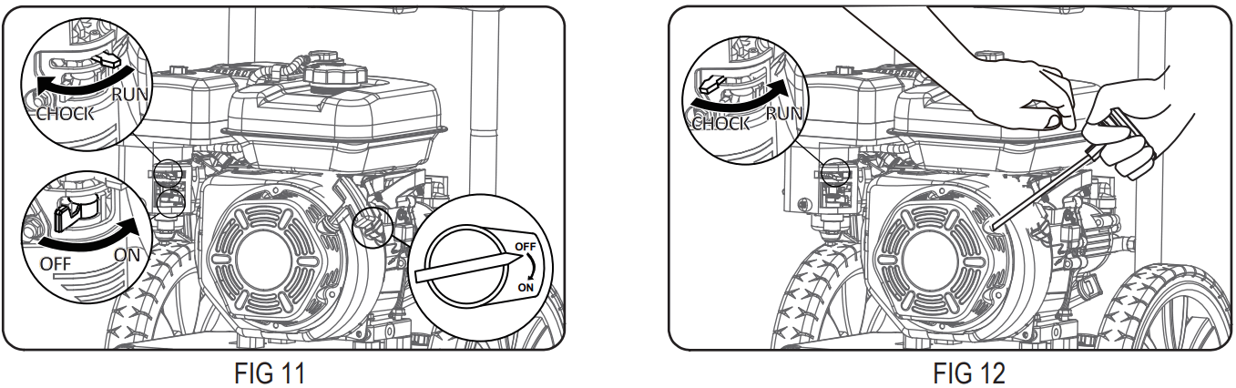 DuroMax XP2700PWS Gasoline Pressure Washer - Starting Pressure