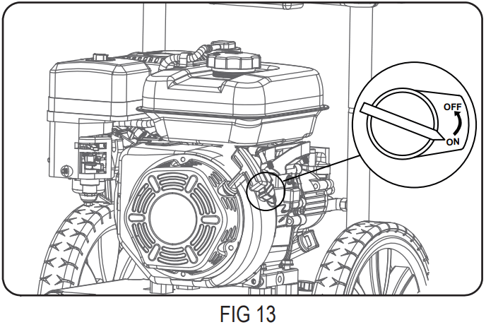 DuroMax XP2700PWS Gasoline Pressure Washer - Stopping Pressure