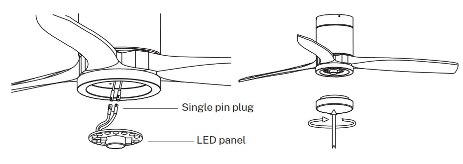 CREATE WINDCALM PATIO DC Outdoor Ceiling Fan DC Motor - LED PANEL