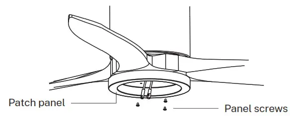 CREATE WINDCALM PATIO DC Outdoor Ceiling Fan DC Motor - PANEL MOUNTING