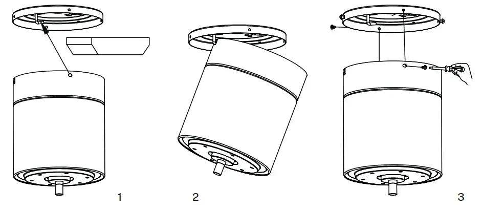 CREATE WINDCALM PATIO DC Outdoor Ceiling Fan DC Motor - RECEIVER PLACEMENT