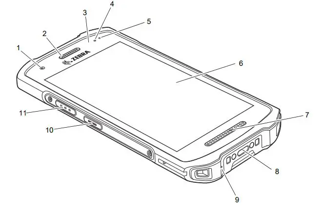 ZEBRA TC21 Handheld Touch Computer - Figure 1