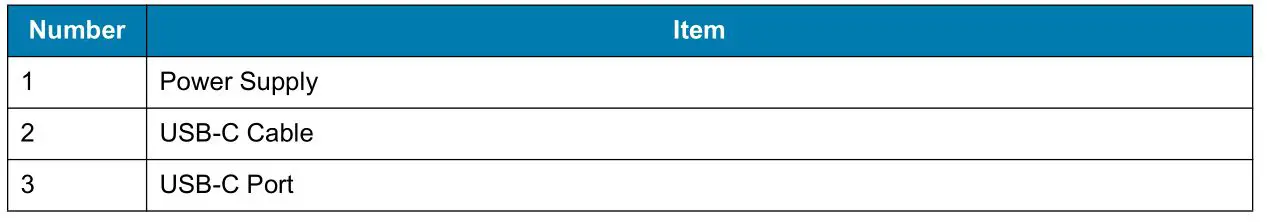 ZEBRA TC21 Handheld Touch Computer - Table 6 1-Slot Charge Only Cradle Features