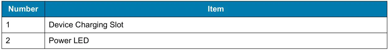 ZEBRA TC21 Handheld Touch Computer - Table 9 5-Slot Charge Only Cradle Features