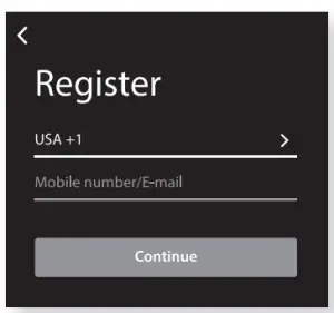 Register an account