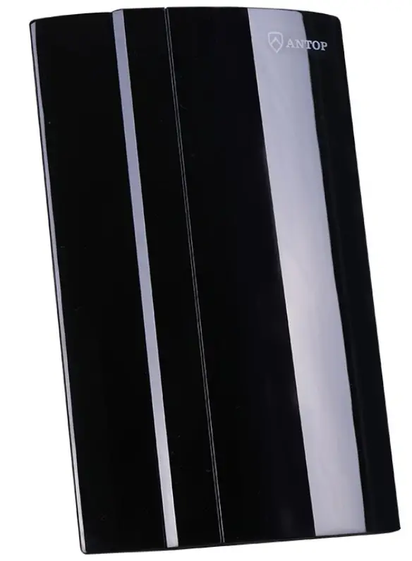 ANTOP AT 212FM Curved Panel Indoor Amplified AM FM Antenna Antenna