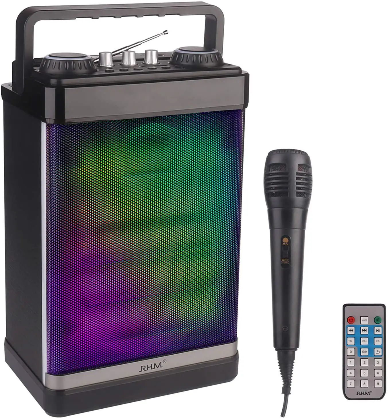 RHM K112 Portable Karaoke Speaker with Microphone