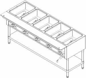 SENTINEL PA0200 Electric Hot Food Table