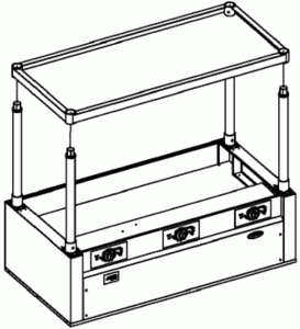 SENTINEL PA0200 Electric Hot Food Table - shelf