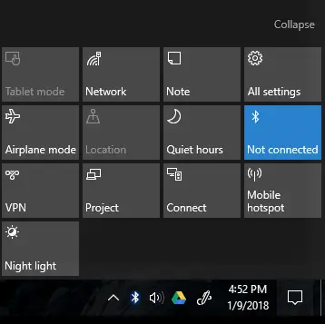 Bluetooth Not connected