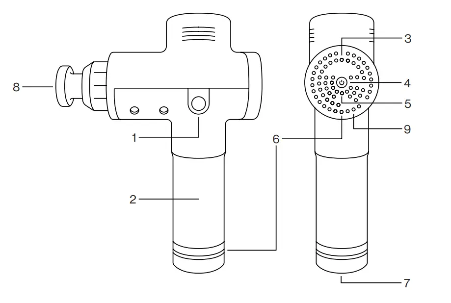 Hypervolt HV BT Handheld Percussion Massage Device