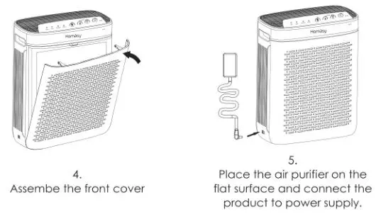 Homasy Air Purifier - Setup 2