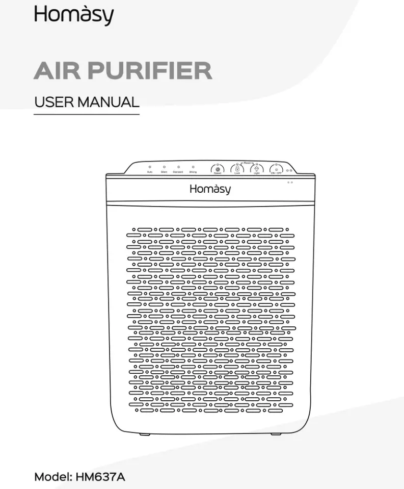 Homasy Air Purifier User Manual