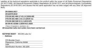 FIG 5 DECLARATION OF CONFORMITY