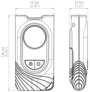 sauermann Si-TT3 Dual Input Thermometer - Dimensions