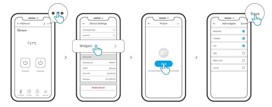 SONOFF NSPanel V1.1 Smart Scene Wall Switch- Add 2