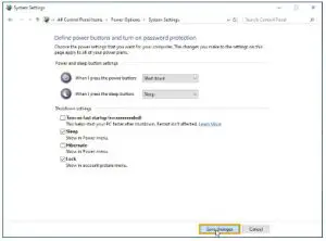 CRU QX118 Receiving Frame -Click the Save changes