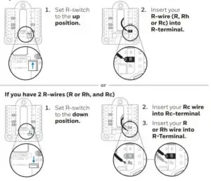 Fig 13 Set R-switch position and insert R-wire(s)