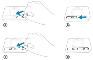 Fig 16 Install batteries.