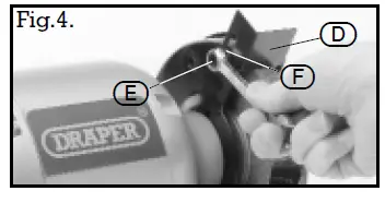 DRAPER GHD150 150mm Heavy Duty Bench Grinder 4