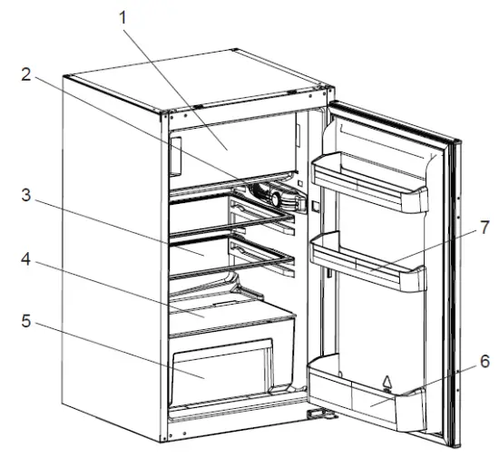 Home Appliances SJ-LE123M1X-EU Fridge Fig1