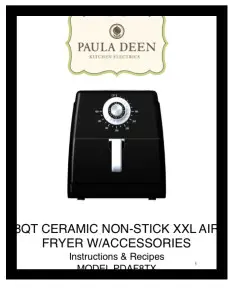 PAULA DEEN PDAF8TX-2 8.5QT Ceramic Non-Stick XXL Air Fryer - Paula’sh