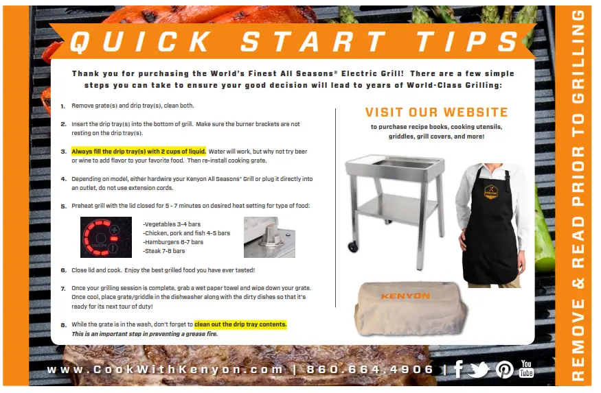 KENYON 145355 Silken Grill Touch Control - FIG