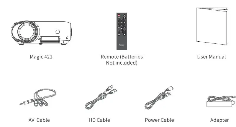 bomaker Magic 421 Max WiFi Projector 1