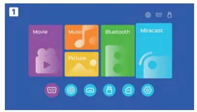 bomaker Magic 421 Max WiFi Projector 17