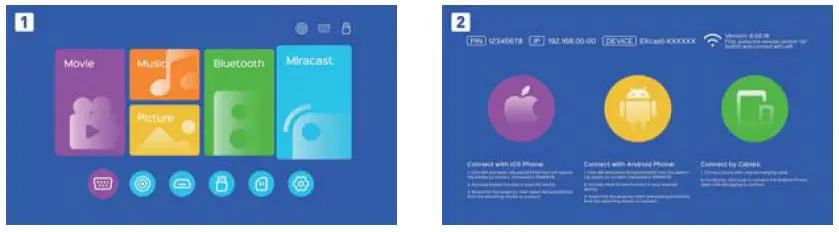 bomaker Magic 421 Max WiFi Projector 40