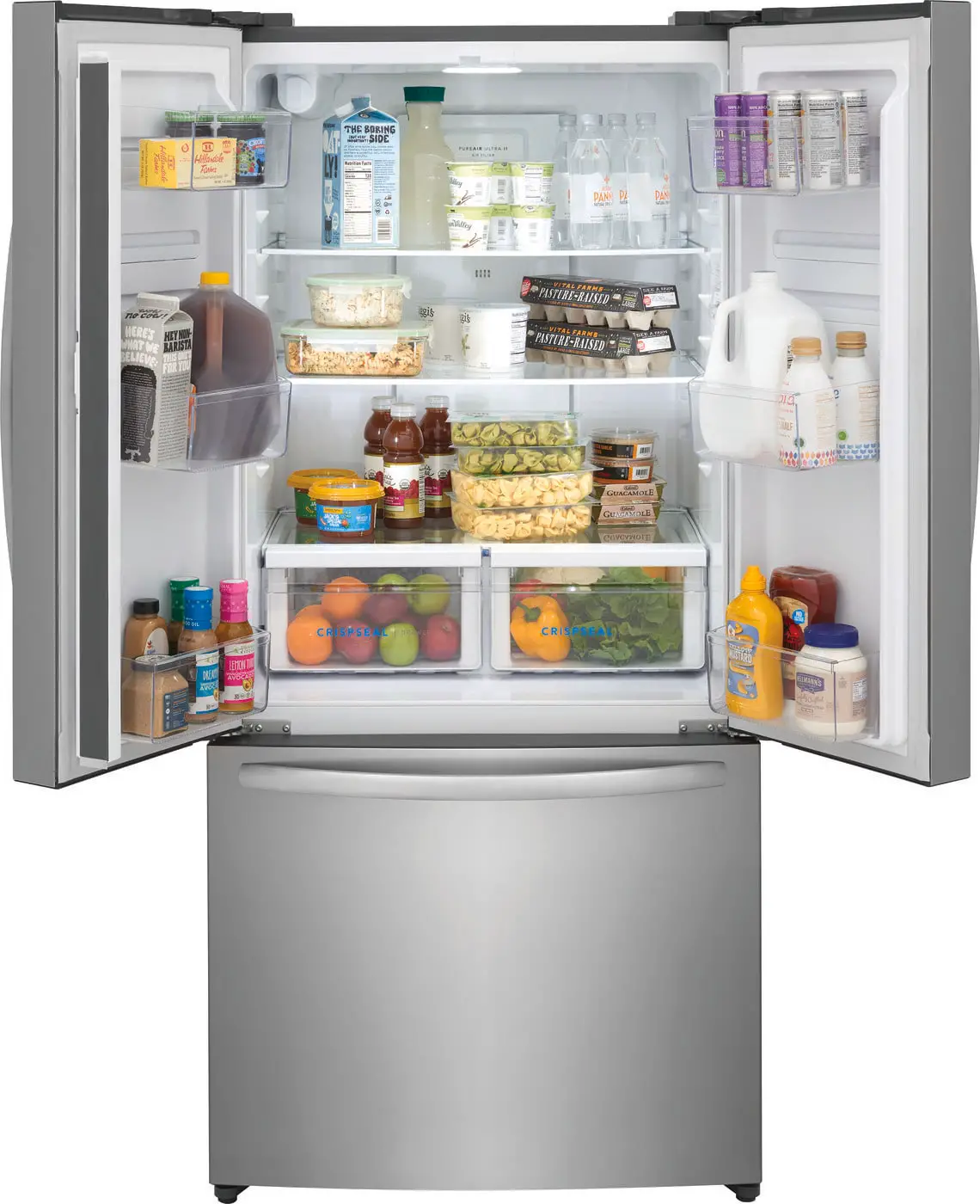 FRIGIDAIRE-17.6-cu.-ft.-French-Door-Refrigerator-in-Brushed-Steel-image