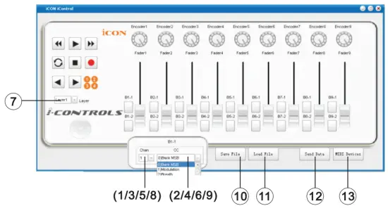 iCON i Controls Multi Controls with Joystick USB MIDI Controller - app 3