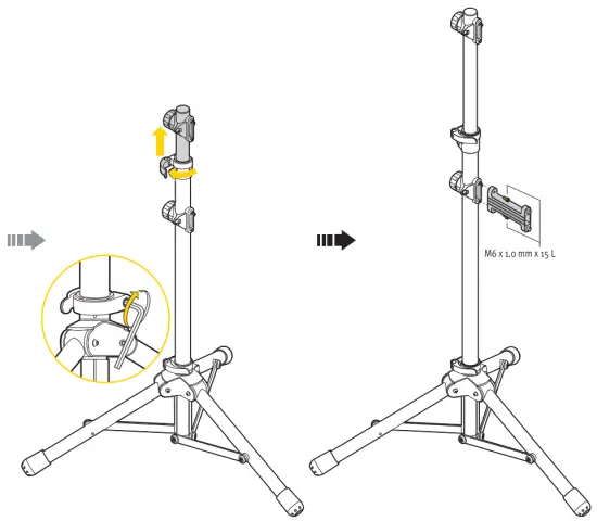 TOPEAK Twoup Tuneup Bike Stand - instalation1