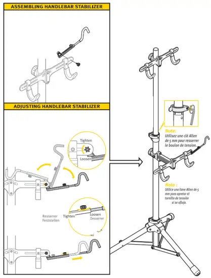 TOPEAK Twoup Tuneup Bike Stand - instalation4