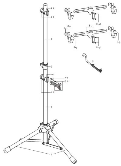 TOPEAK Twoup Tuneup Bike Stand - overview