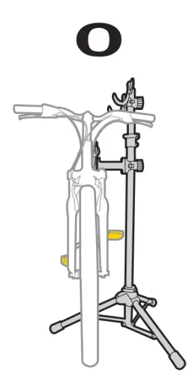 TOPEAK Twoup Tuneup Bike Stand - setup1