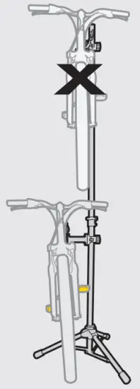 TOPEAK Twoup Tuneup Bike Stand - setup2