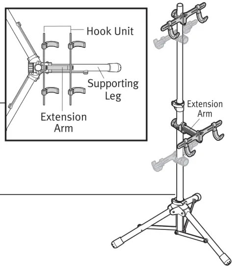 TOPEAK Twoup Tuneup Bike Stand - setup6